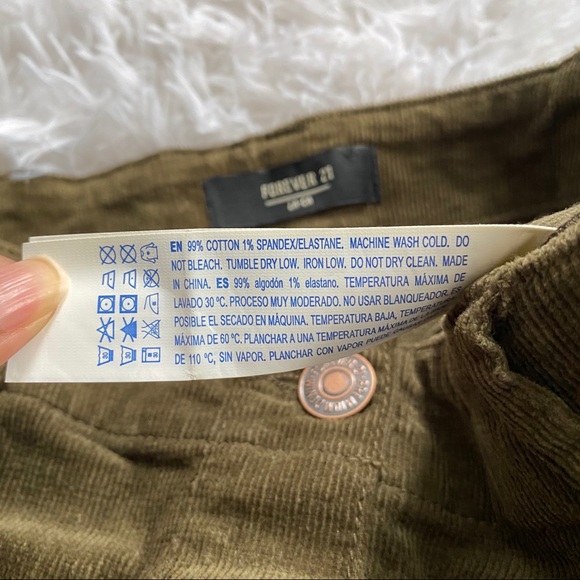 NWT Forever 21 Corduroy Button Down Skirt S - Picture 9 of 9